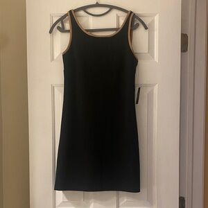 Express Black and Tan Mini Dress